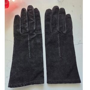 Fownes Black Suede Gloves XL 100% Acrylic Lining Fine Imported Suede‎